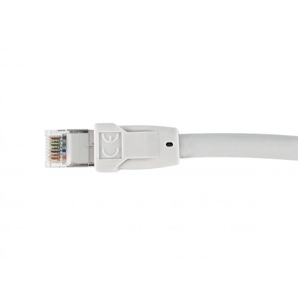 Vybavit 608010 Patch Cable, Cat8.1, S FTP (S-STP) RJ-45, RJ-45, šedá, 1 m