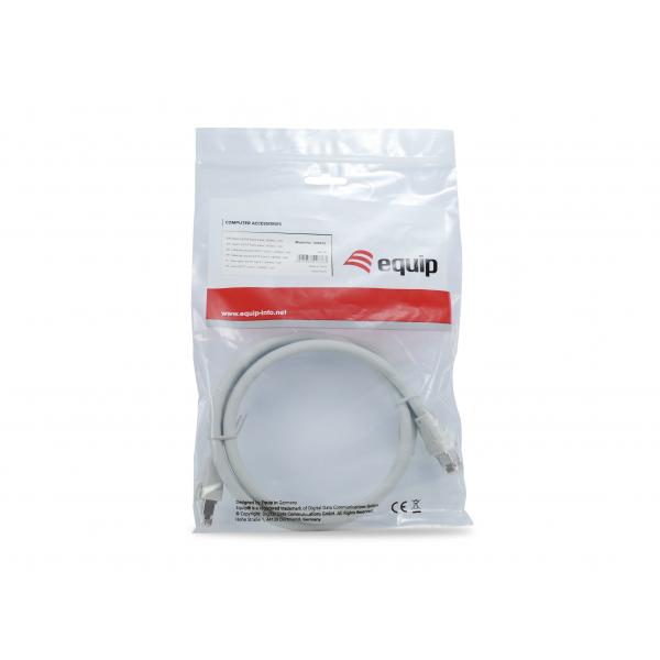 Equip 608010 câble patch, cat8.1, s ftp (s-stp) rj-45, rj-45, gris, 1 m
