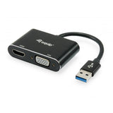 Equip equip 133386 usb to hdmi vga adapter, usb 3.2 gen 1 type-a, hdmi output, 1920 x 1080 pixels