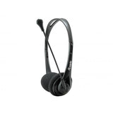 Equip 245302 casque de chat, 3,5 mm, arceau, appels musique, binaural, rotatif, noir