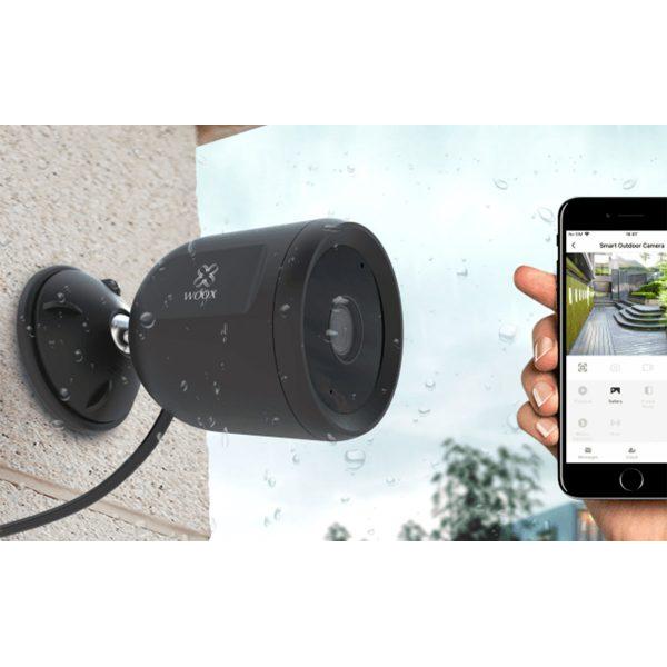 Caméra de sécurité extérieure sans fil Woox r9044, WiFi, 1080p