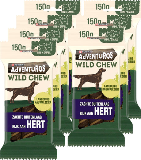 Adventuros wild chew small - snacks pour chiens - cerf - 7 x 150 g