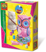 Ses creative ses moulage en plâtre et peinture hibou