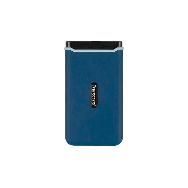 Transcend ts250gesd370c esd370c ssd externe, 250 go, usb type-a c, pcie, 1050 950 mo s, bleu marine