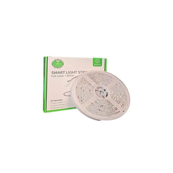 Bande LED intelligente Woox r5093, 5m, 1000lm, RVB polychrome + blanc chaud 1000