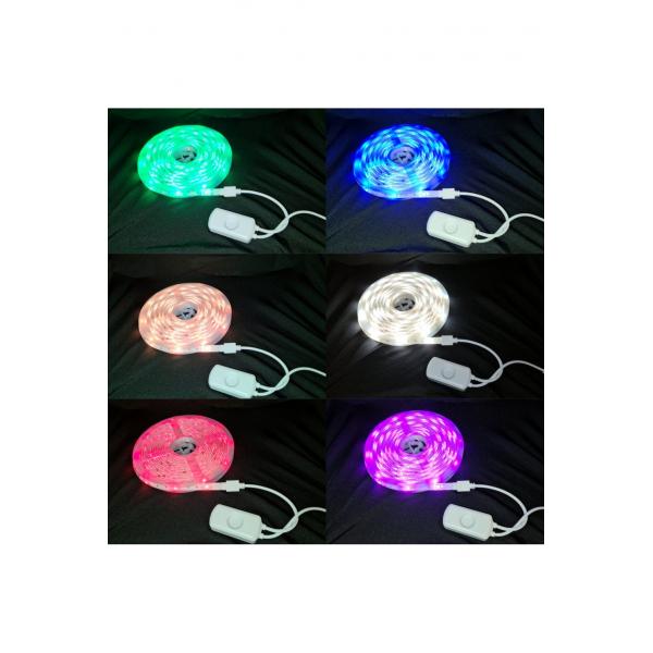 Bande LED intelligente Woox r5093, 5m, 1000lm, RVB polychrome + blanc chaud 1000