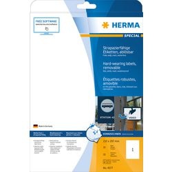 Herma spécial - étiquettes mates amovibles autocollantes résistantes aux intempéries - blanc - 210 x 297 mm 20 étiquette(s) (20 arcs x 1)