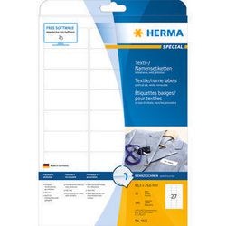 Etiquette porte-nom Herma 4511 63,5x29,6mm blanc