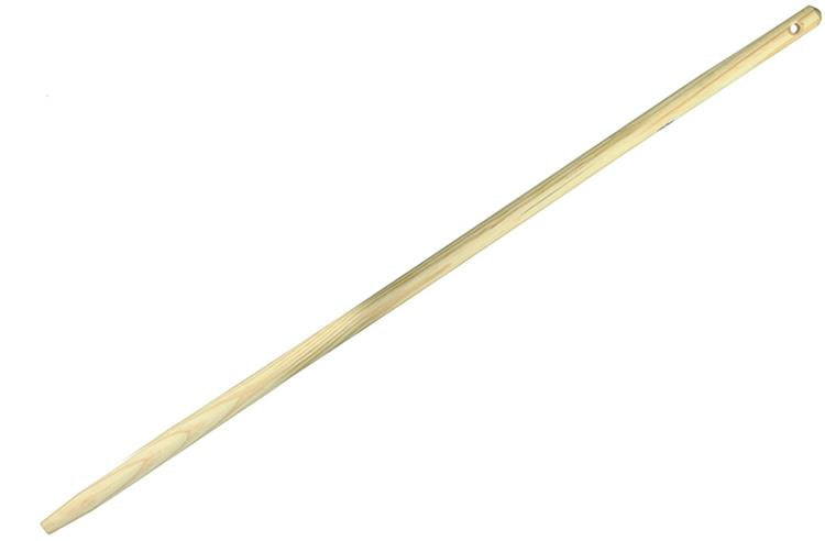 1000046 - manche à balai bois 150cm + trou de suspension | 25 pièces