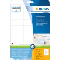 Etiquettes d'adresse Herma 4500 blanches