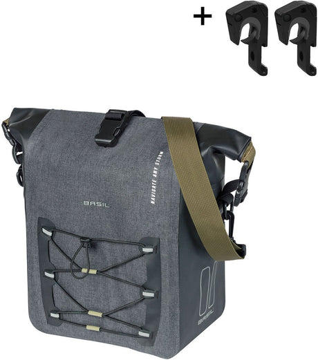 Basil Navigator Storm M - Sac à vélo sportif et fonctionnel - noir
