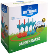Fléchettes géantes de jardin pour jeux d'extérieur, 6 pcs.
