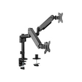 Equip 650133 17 -32 support de montage de bureau pour deux écrans, pince, 18 kg, 17 - 32 , 100 x 100 mm, noir