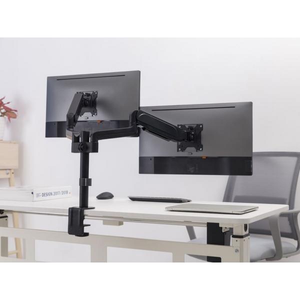 Equip 650133 17 -32 support de montage de bureau pour deux écrans, pince, 18 kg, 17 - 32 , 100 x 100 mm, noir
