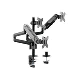 Equip 650134 17 -27 support de montage de bureau pour trois écrans, pince, 21 kg, 75 x 75 mm, 100 x 100 mm