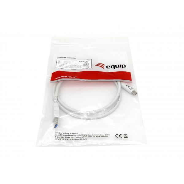 Equip 128363 usb 3.2 gen 1 type-c vers un câble, usb 3.2 gen 1, 5000 mbit s, m m, 1 m, blanc