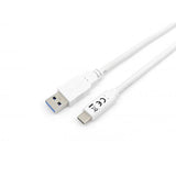 Equip 128363 usb 3.2 gen 1 type-c vers un câble, usb 3.2 gen 1, 5000 mbit s, m m, 1 m, blanc