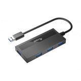Equip 128956 Hub USB 3.0 à 4 ports avec adaptateur USB-C, USB 3.2 gen 1 type-a, 5 000 mbits, noir