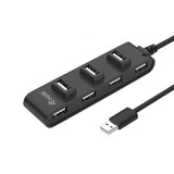 Equip 128957 Hub USB 2.0 à 7 ports, USB 2.0, USB 2.0, 480 Mbits, noir