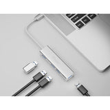 Equip 128958 Hubs USB-C vers 4 ports USB 3.0, USB 3.2 gen 1 type-c, type-a, 5000 mbit s, argent
