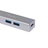 Equip 128958 Hubs USB-C vers 4 ports USB 3.0, USB 3.2 gen 1 type-c, type-a, 5000 mbit s, argent