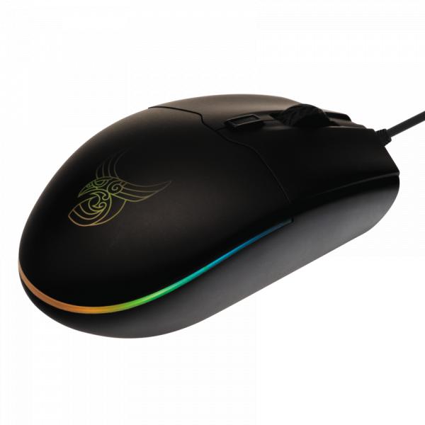 L33t gaming 160398 hofud souris de jeu filaire rvb, 6 boutons, 3200dpi, usb
