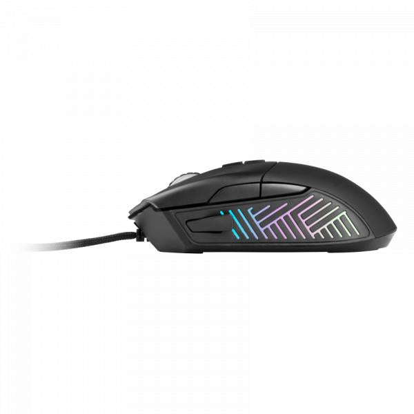 Souris de jeu Gungnir L33t Gaming 160383. 8 boutons, 16 000 dpi, ergonomique, RVB