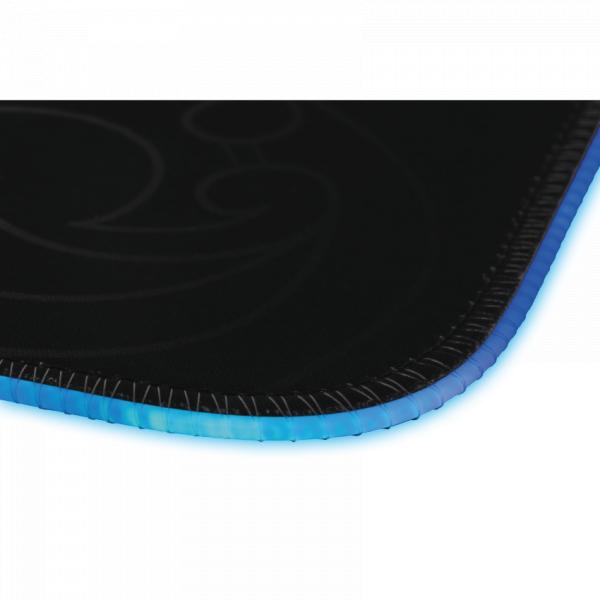 Tapis de souris de jeu L33t gaming 160405 karlvagn rgb, taille moyenne, surface rapide. 355 x 255 x 3 mm, noir