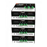 L33t gaming 160531 roulettes en caoutchouc 3 pouces, vertes, 5 pièces