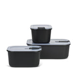 Mepal boîtes de conservation alimentaire easyclip 3 pièces noir