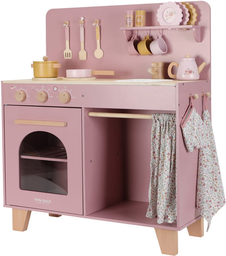 Little dutch speelkeuken - hout - pink