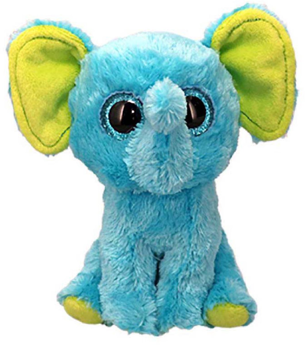 Ty Beanie Boo Trunkles éléphant bleu, 15 cm