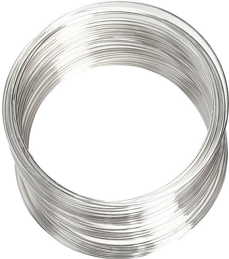 Fil à mémoire Creativ Company, d 6 cm, épaisseur 0,8 mm, env. 11,5 m, argenté, 1 pièce