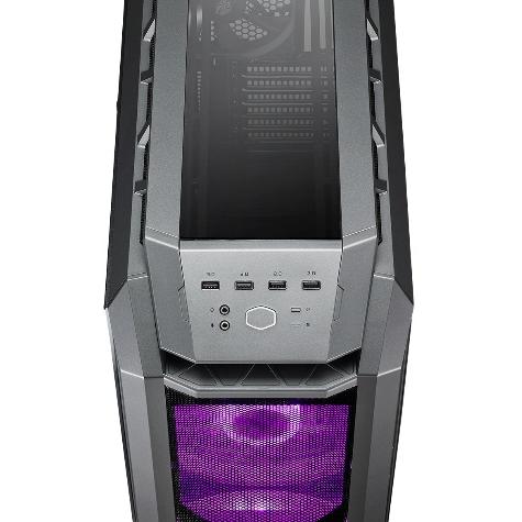 Cooler master mcm-h500p-mgnn-s11 mastercase h500p mesh (édition argb) atx, tour midi, 3x 140 200mm