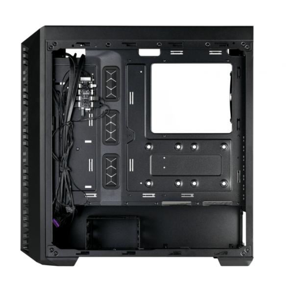 Cooler master mb520-kgnn-s00 masterbox 520 mesh, rouge, atx, midi, fenêtre transparente bord à bord