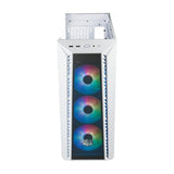 Cooler master mb520-wgnn-s00 masterbox 520 mesh blanc, atx, midi, fenêtre transparente bord à bord