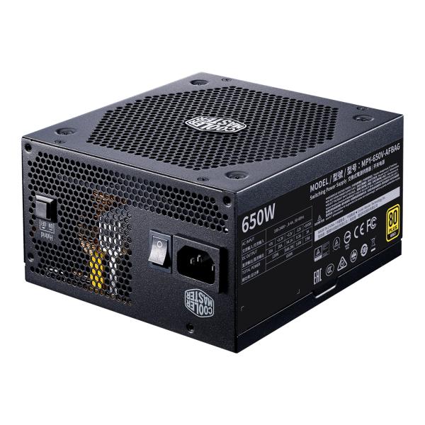 Cooler master mpy-650v-afbag-eu v650 gold v2, atx, 650w, modulaire, apfc, 135mm, 32 db (silencieux), noir