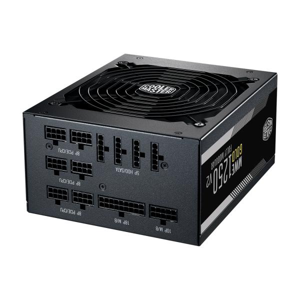 Cooler master mpe-c501-afcag-eu mwe gold v2, atx, 1250w, prêt rtx, modulaire, 140mm, noir