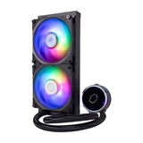 Cooler master mly-d24m-a23pz-r1 pl240 flux, radiateur 240mm, 120mm x2, 0-2300 tr/min ± 10%, led rgb