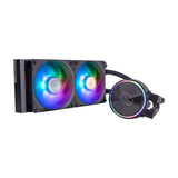 Cooler master mly-d24m-a23pz-r1 pl240 flux, radiateur 240mm, 120mm x2, 0-2300 tr/min ± 10%, led rgb