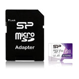 Silicon power sp128gbstxdu3v20ab supérieur pro, 128 go, microSDXC, classe 10, UHS-i, 100 mo s, 80 mo s