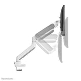 Neomounts ds70-450wh1 support de bureau à mouvement complet, 17 - 42 pouces, œillet de serrage topfix