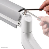 Neomounts ds70-450wh1 support de bureau à mouvement complet, 17 - 42 pouces, œillet de serrage topfix