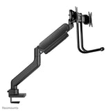 Neomounts ds75-450bl2 support de bureau pour écran, 2 écrans, 17 - 32 pouces, œillet de serrage topfix