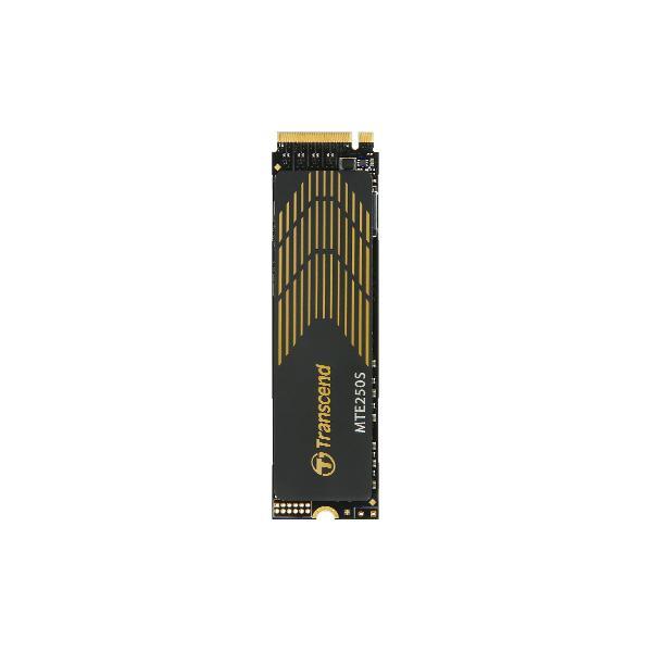 Transcend ts2tmte250s mte 250s, 2 to, m.2 2280, pcie gen4x4, nvme, 3d tlc, w dram, dissipateur thermique