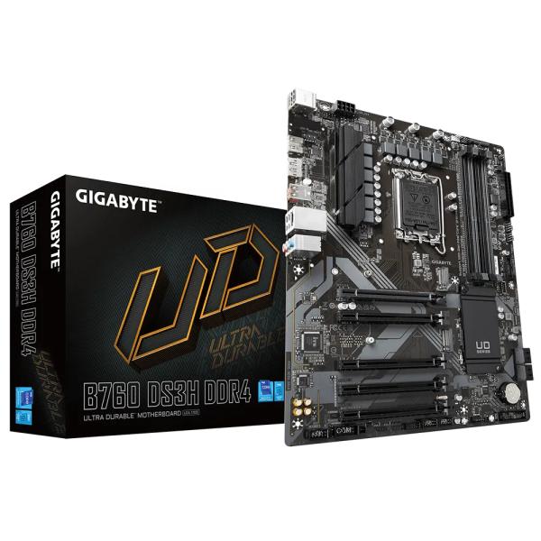 Gigabyte b760 ds3h, intel lga1700, b760, dimm ddr5, usb-c 20 go s, 2*pcie 4.0 x4 m.2