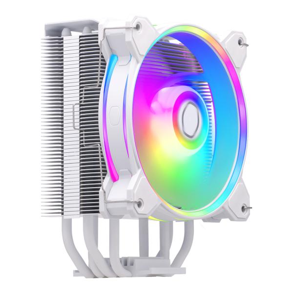 Cooler master rr-s4ww-20pa-r1 hyper 212 halo blanc, 4 broches, argb, 120mm, 650-2050 tr/min, 27 dba (max)