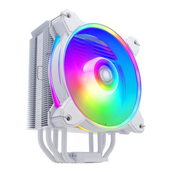 Cooler master rr-s4ww-20pa-r1 hyper 212 halo blanc, 4 broches, argb, 120mm, 650-2050 tr/min, 27 dba (max)