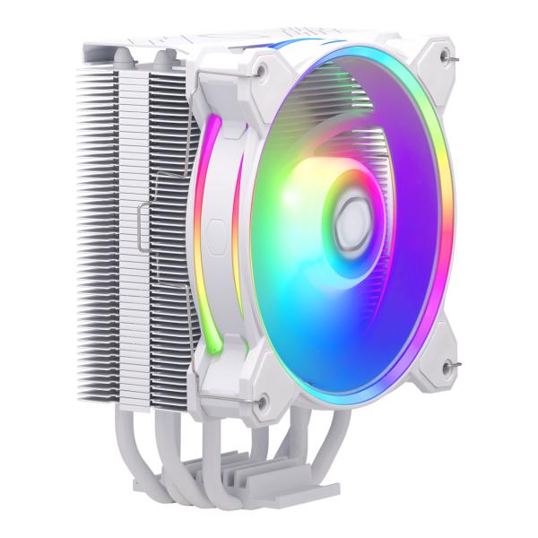 Cooler master rr-s4ww-20pa-r1 hyper 212 halo blanc, 4 broches, argb, 120mm, 650-2050 tr/min, 27 dba (max)