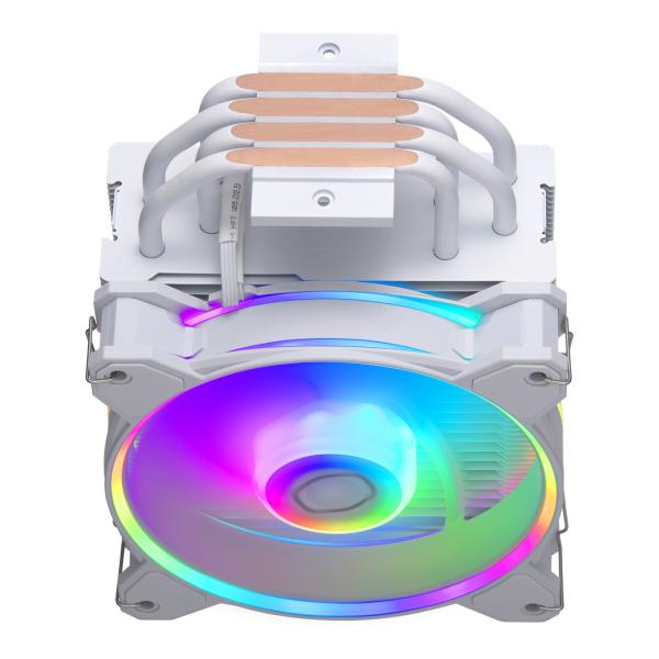 Cooler master rr-s4ww-20pa-r1 hyper 212 halo blanc, 4 broches, argb, 120mm, 650-2050 tr/min, 27 dba (max)